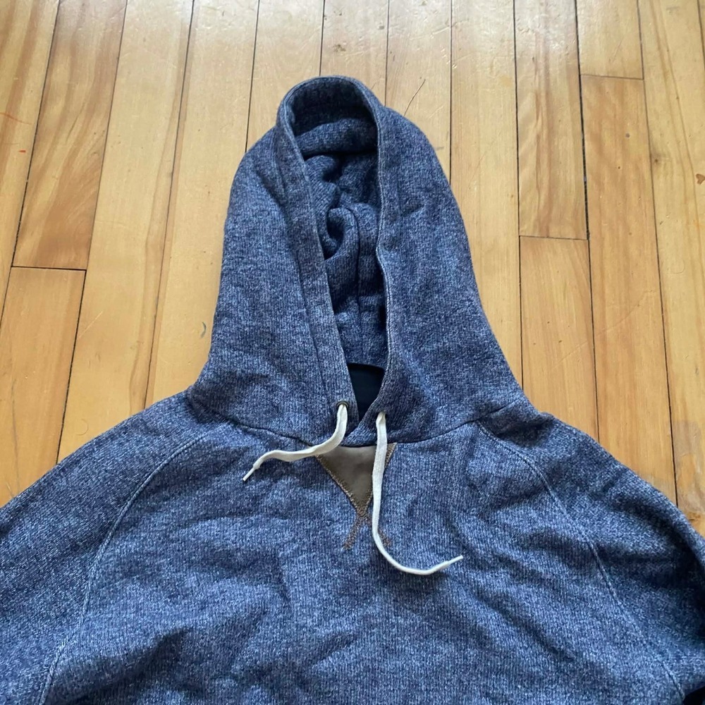 Crooks Castles Hoodie Blue Gray Colorblock Pocket Hooded Sweatshirt Mens Large - Picture 6 of 11